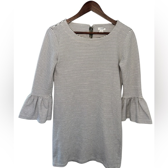 J.Crew Striped Bell Sleeve Shift Dress | Size XS - Picture 3 of 9